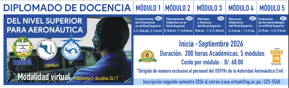 Diplomado de docencia del nivel superior para aeronáutica
